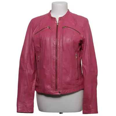 Veste en cuir (Rose) de Saki Cuir, Polyester