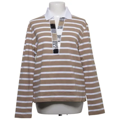 Rugby shirt (Beige, Wit) van Margittes Katoen, Elastaan, Modal