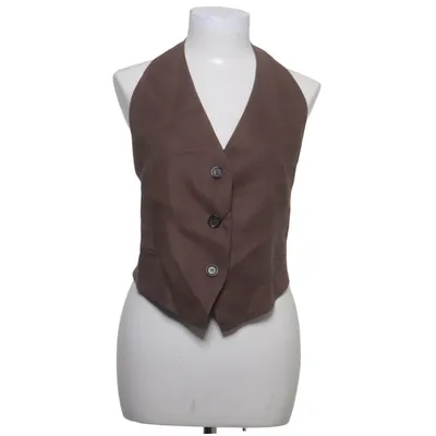 Suit vest (Brown) from Zara Linen, Viscose