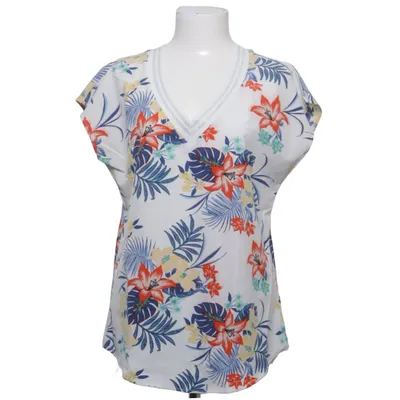Top (White, Multicolored) from Sarah John Viscose
