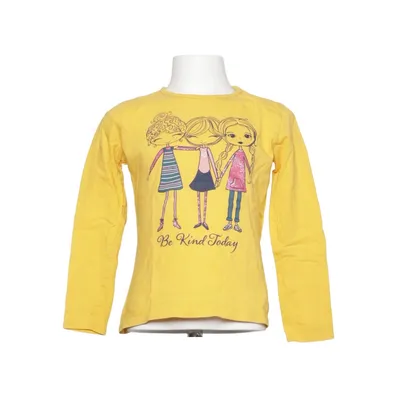 Langærmet t-shirt (Gul, Flerfarvet) fra Kids Bomuld, Elastan