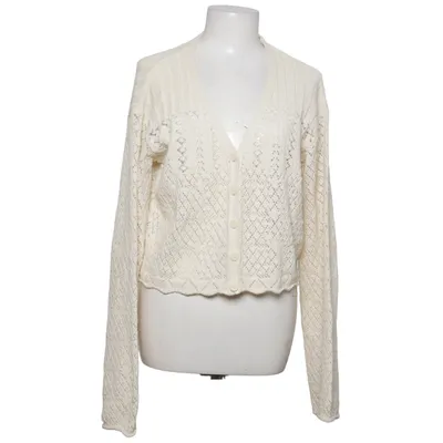 Cardigan (Hvid) fra Zara Bomuld, Polyester, Viscose