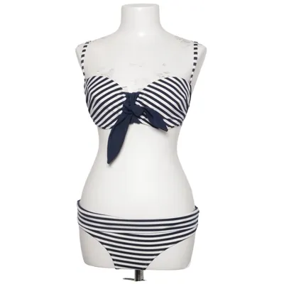 Bikini (Blue, White) from Heidi Klein Elastane, Polyamide