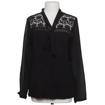 Knytblus (Svart) från Saks Fifth Avenue Elastan, Polyester, Viskos