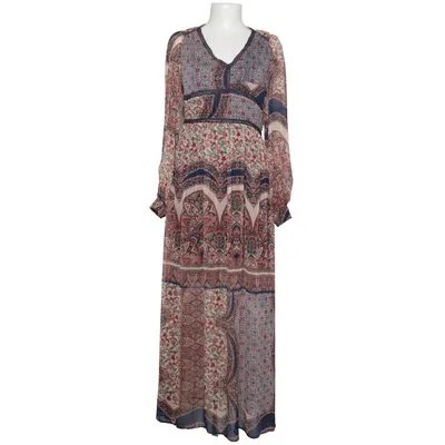 Maxi dress (Blue, Multicolored) from Naf Naf Metallic fiber, Polyester