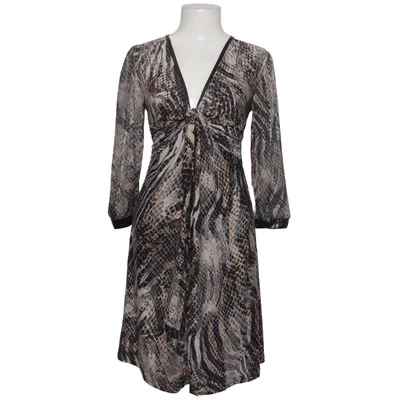 Jurk (Grijs, Bruin, Meerkleurig) van Miss Miss by Valentina Elastaan, Polyester
