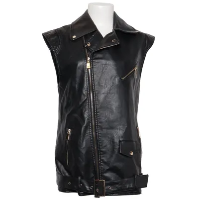 Bikervest (Sort) fra Loavies Polyester, Polyurethan