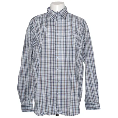 Skjorta (Blå, Brun, Vit) från Henry Morell Bomull, Polyester