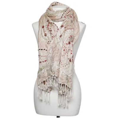 Sjaal (Beige, Meerkleurig) van Loberon Viscose