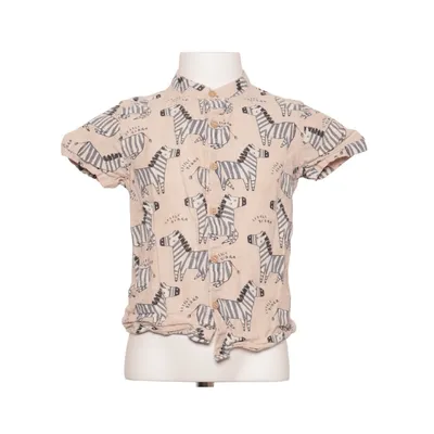 Short sleeve shirt (Beige, Black) from Next Cotton, Linen