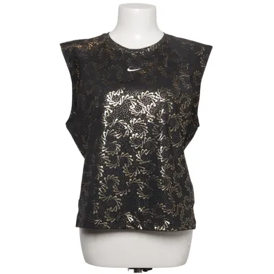 Top (Black, Gold) from Nike Pro Elastane, Polyester