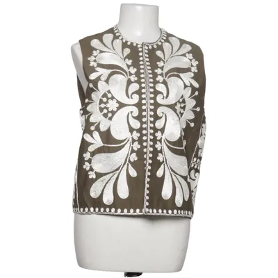 Vest (Grøn, Hvid) fra Zara Polyester