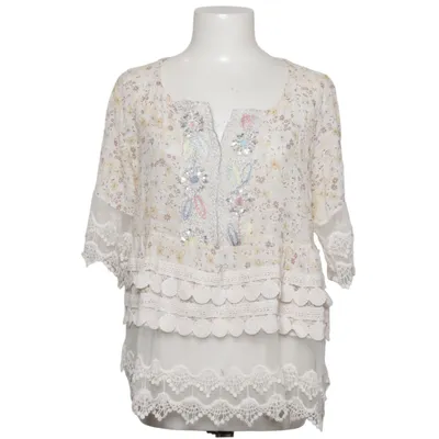 Blouse (White, Yellow, Brown) from Carla Giannini Cotton