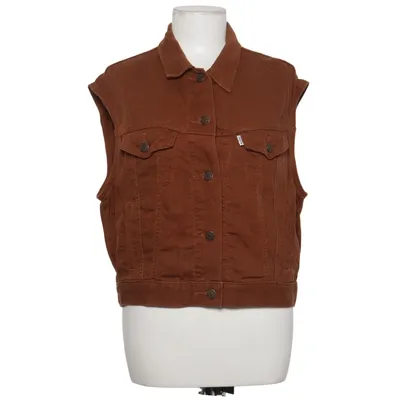 Denim vest (Brown) from Levi Strauss & Co Linen, Viscose