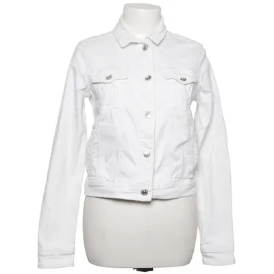 Jeansjacke (Weiß) von Mango Denim & Tees Baumwolle, Elasthan