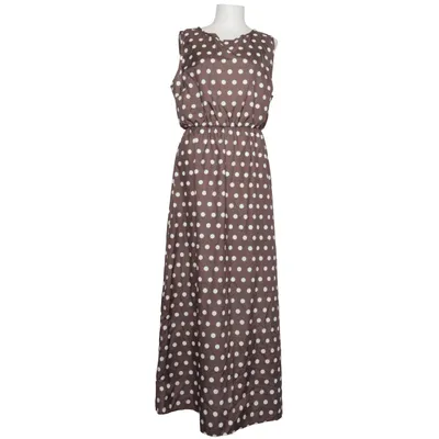 Maxi jurk (Bruin, Wit) Polyester
