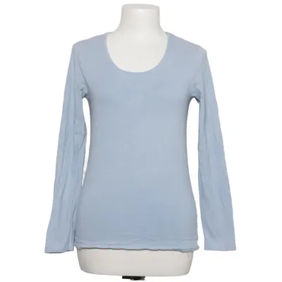 Langærmet t-shirt (Blå) fra Cecilia Classics Bomuld, Elastan