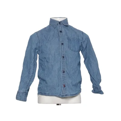 Jeansskjorte (Blå, Hvid) fra Mango Kids Bomuld