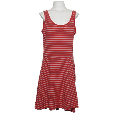 Jurk (Rood, Wit) van H&M Basic Katoen, Elastaan