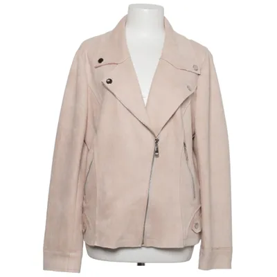 Bikerjacka (Beige) från HF Woman Collection Elastan, Polyester