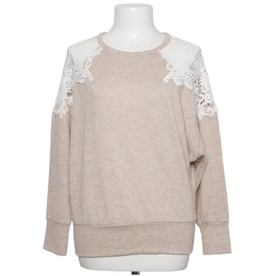 Tröja (Beige, Vit) från Dorothy Perkins Elastan, Polyester, Viskos