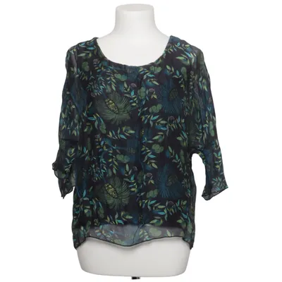 Blouse (Blue, Green, Multicolored) from La Fée Maraboutée Elastane, Silk, Viscose