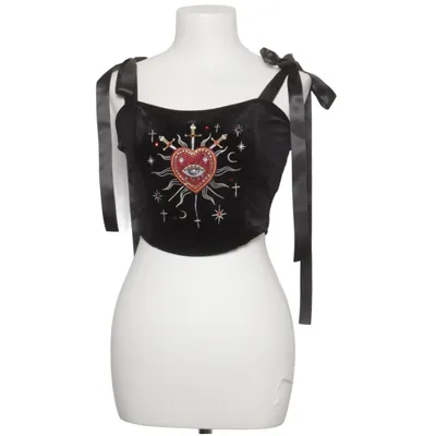 Halter neck top (Black) from Romwe