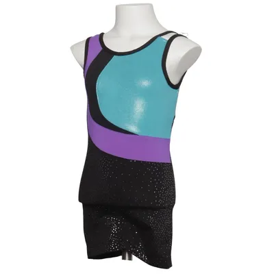 Gymnastics leotard (Black, Blue, Purple) from Danskin Now