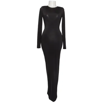 Långklänning (Svart) från Fashion Nova Elastan, Polyester