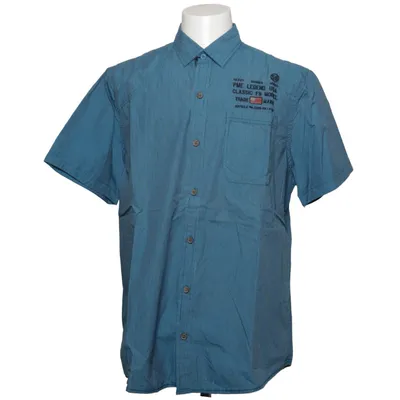 Short sleeve shirt (Blue) from PME Legend Cotton