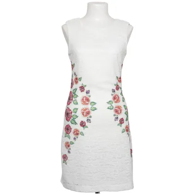 Klänning (Vit, Flerfärgad) från Desigual Elastan, Polyester