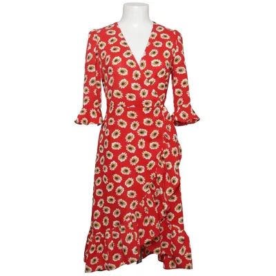 Wrap dress (Red, Multicolored) from Retro & Icone Polyester