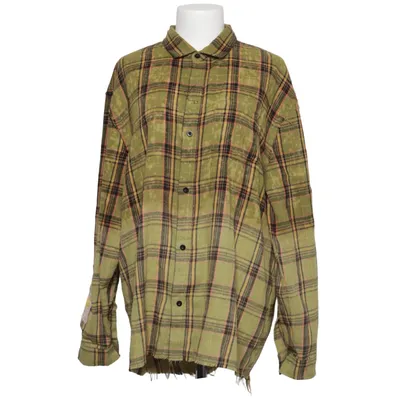 Flannel skjorte (Grøn, Brun, Sort) fra Drop Dead Bomuld, Polyester