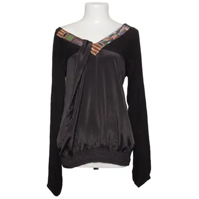 Blouse (Black) from Desigual Polyester, Viscose