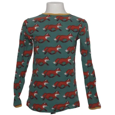 Langærmet t-shirt (Blå, Flerfarvet) fra Maxomorra Bomuld, Elastan