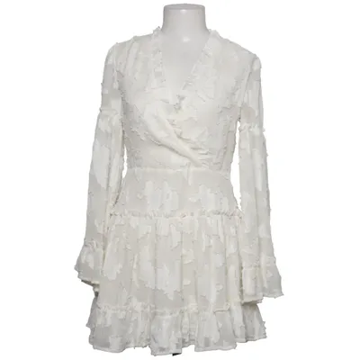 Klänning (Vit) från Boohoo Petite Bomull, Polyester