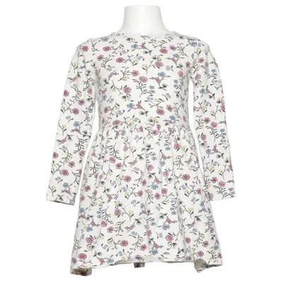 Klänning (Vit, Flerfärgad) från H&M Bomull, Elastan