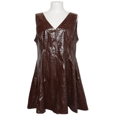 Klänning (Brun) från Miss Selfridge Polyester, Polyuretan
