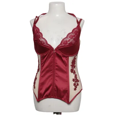 Bustier (Rouge, Transparent) de Coquette Élasthane, Polyamide
