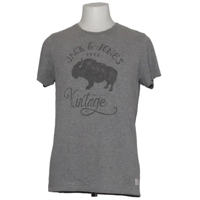 T-shirt (Grau) von Jack & Jones Vintage Baumwolle, Polyester