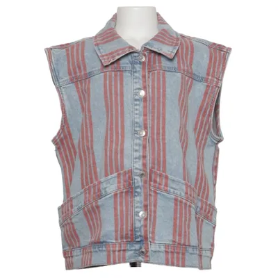 Gilet en jean (Bleu, Rouge) de Jonas Nielsen Coton, Élasthane