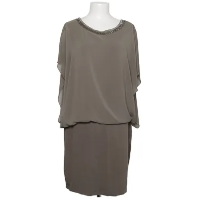 Dress (Gray) from Miss Via Elastane, Polyester, Viscose