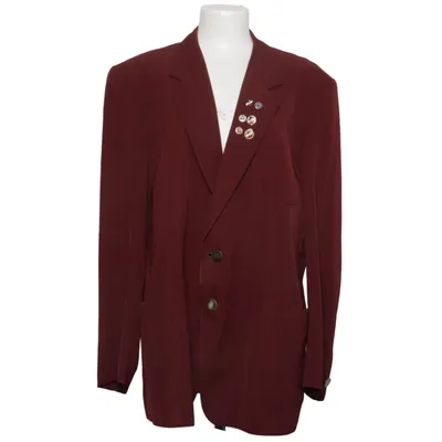 Blazer (Rouge) de Daks Polyester, Viscose, Laine