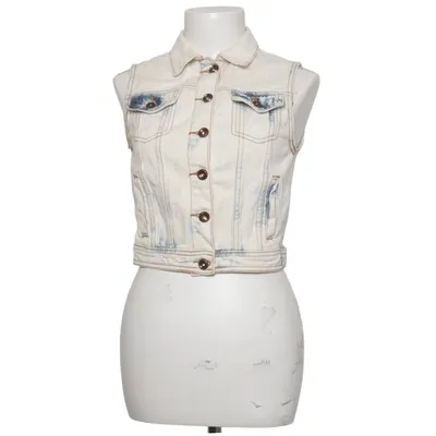 Denim vest (White, Blue) from Bershka Denim Collection Cotton