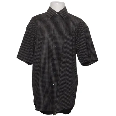 Short sleeve shirt (Black, Gray) from Van Heusen Cotton, Polyester