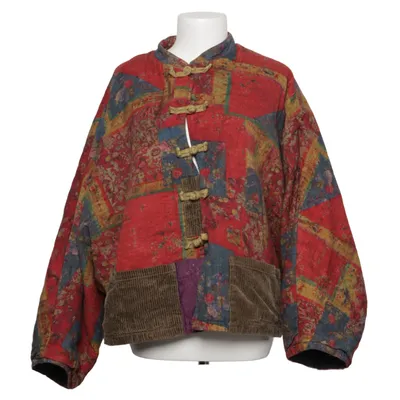 Jacket (Red, Blue, Multicolored) from Buykud Cotton