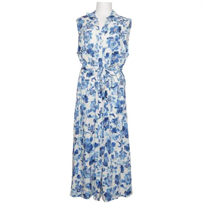 Shirt dress (Blue, White) from Mango