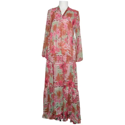 Maxi dress (Pink, Green, Multicolored) from Gold & Silver Cotton, Polyester