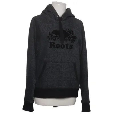Hoodie (Gray, Black) from Roots Cotton, Polyester