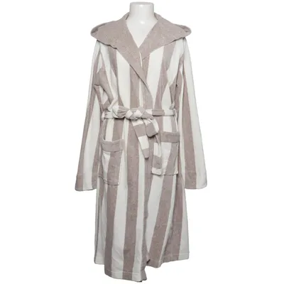 Bathrobe (Beige, White) from Vossen Cotton, Polyester